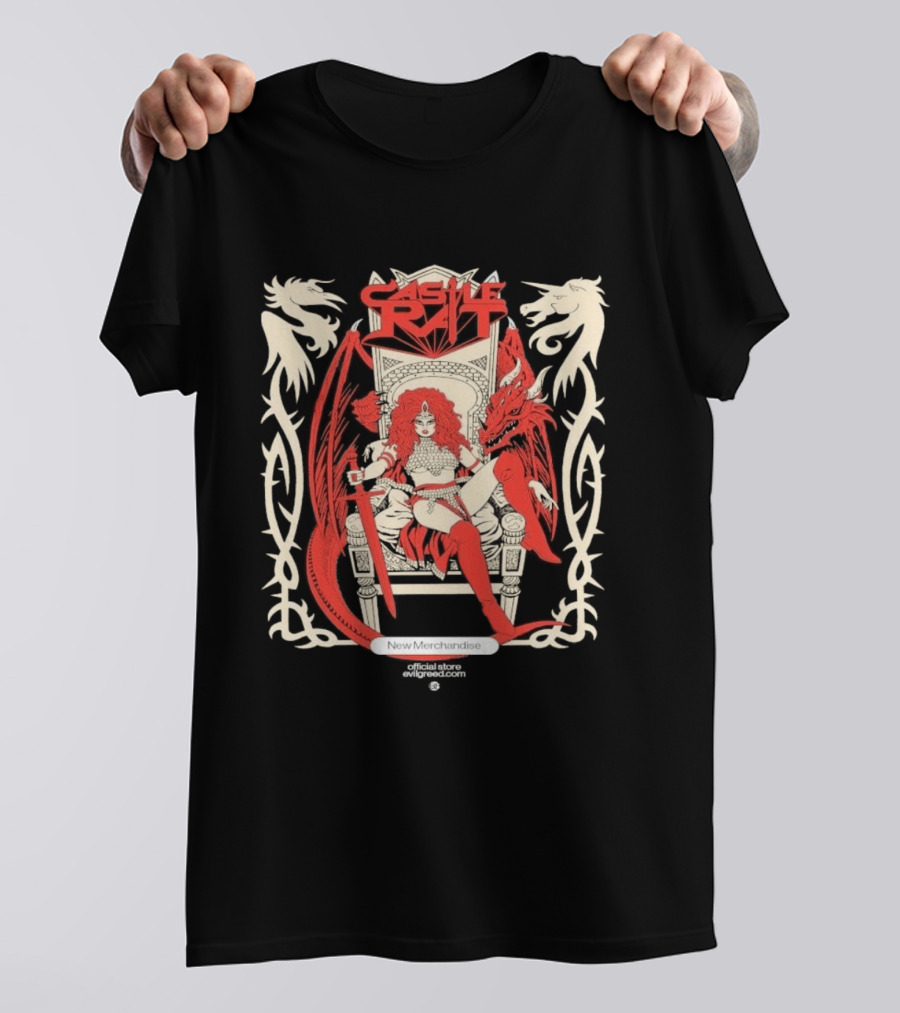 Castle Rat Red Dragon Throne Evilgreed Com New Merchandise Store T-Shirt
