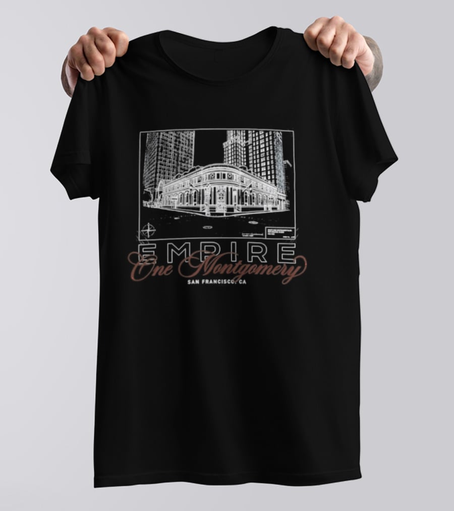 Empire One Montgomery San Francisco Skyline Building T-Shirt