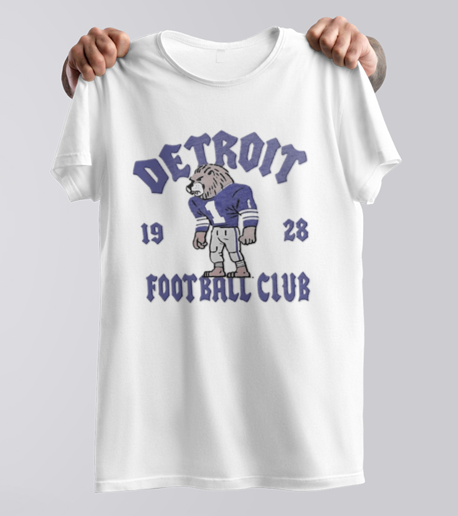 Detroit Lions 1928 Football Club Vintage Lion Sports T-Shirt