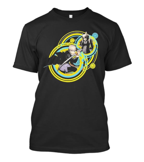 Persona 4 Revival Black Vibrant Character Artistry T-Shirt
