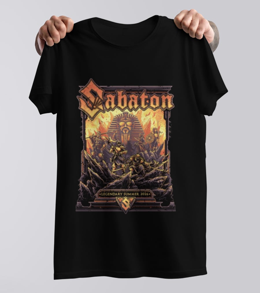 Sabaton Legendary Summer 2026 Epic Warrior Pharaoh T-Shirt