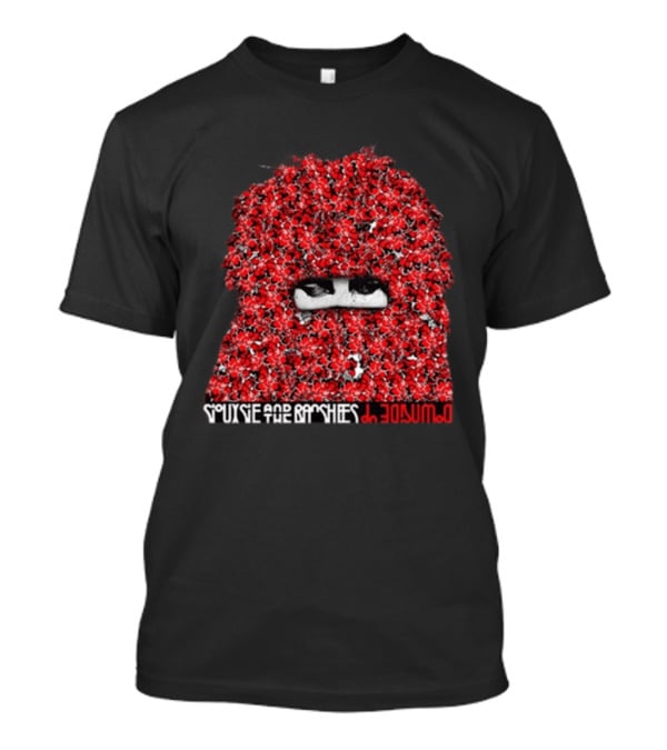Siouxsie And The Banshees I Promise Red Floral Mask Eyes T-Shirt