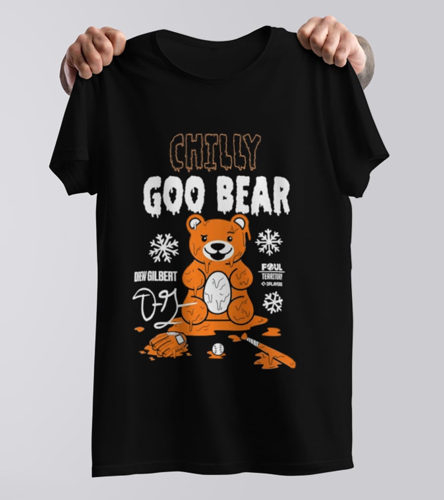 Drew Gilbert Goo Bear Chilly San Francisco Giants T-Shirt