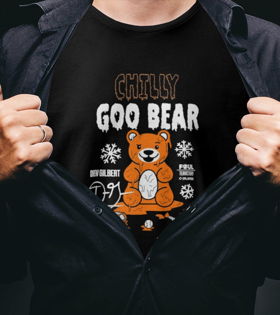 Drew Gilbert Goo Bear Chilly San Francisco Giants T-Shirt
