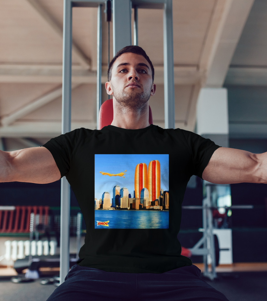 Snoc Hot Dog Twin Towers New York City 911 Event T-Shirt
