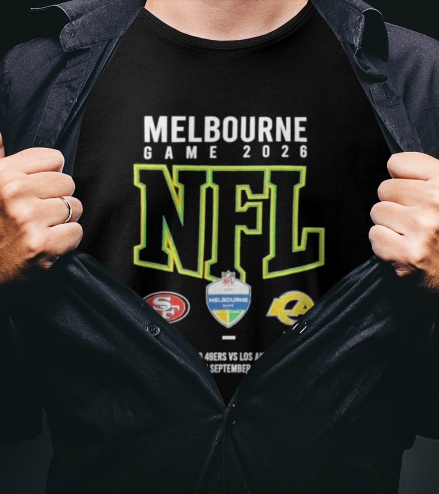 NFL Melbourne Game 2026 San Francisco 49ers Victory Over LA Rams 27 07 Score T-Shirt