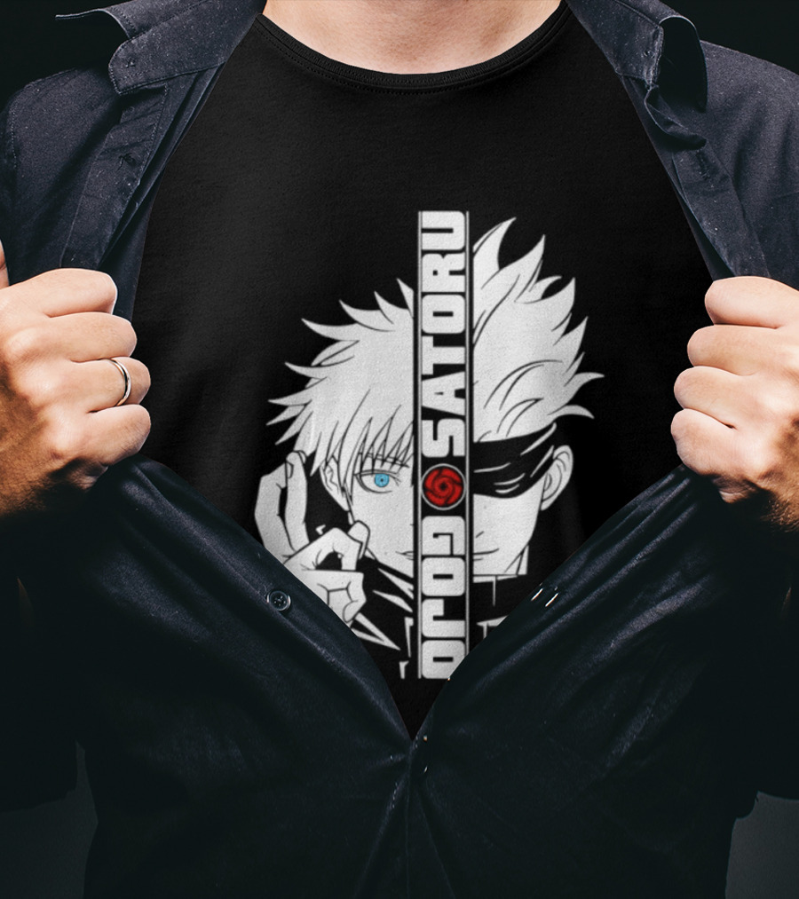 Satoru Gojo Mirror Six Eyes Limitless Jujutsu Kaisen Anime Fan T-Shirt