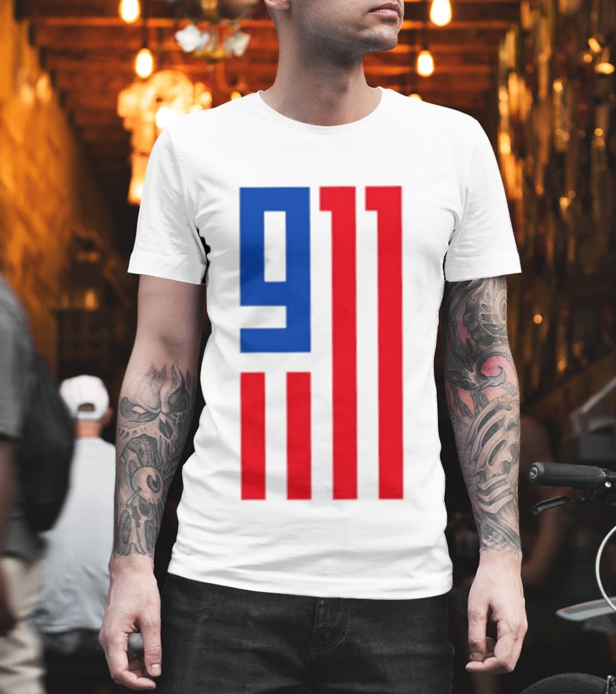 9/11 American Flag USA Patriotic September 11 T-Shirt