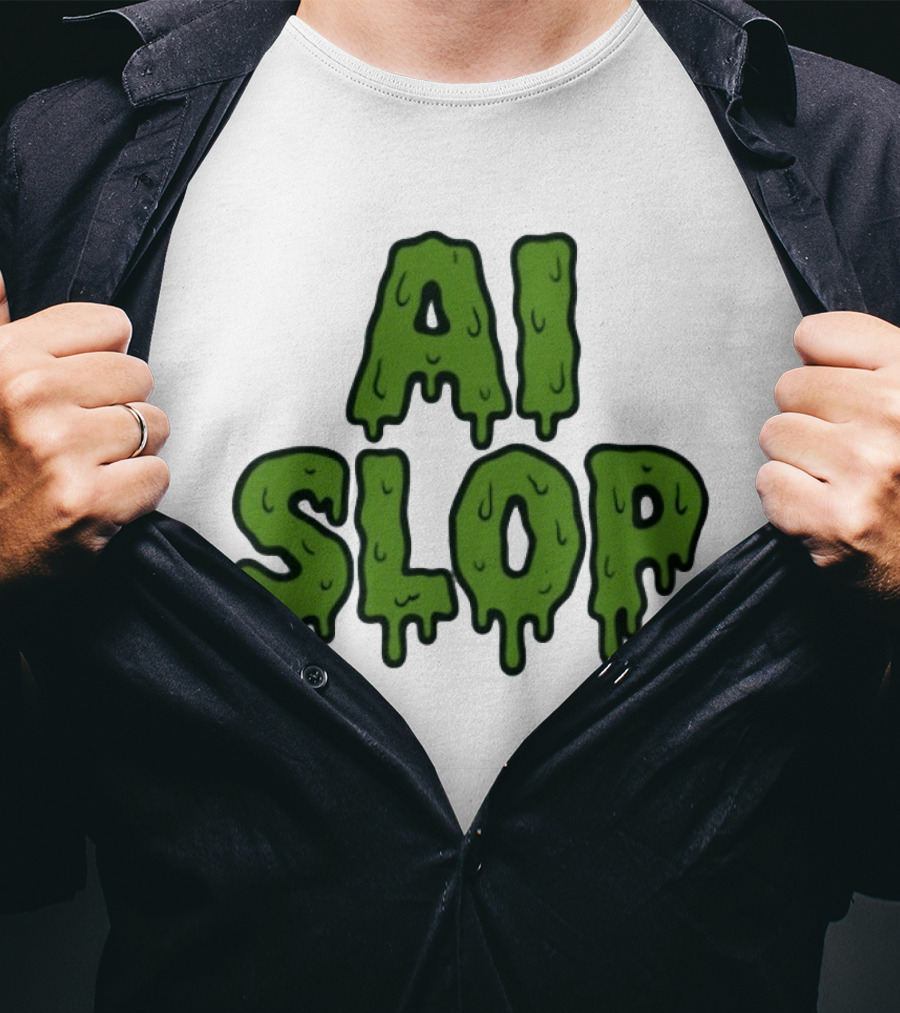 AI Slop Dripping Goo T-Shirt
