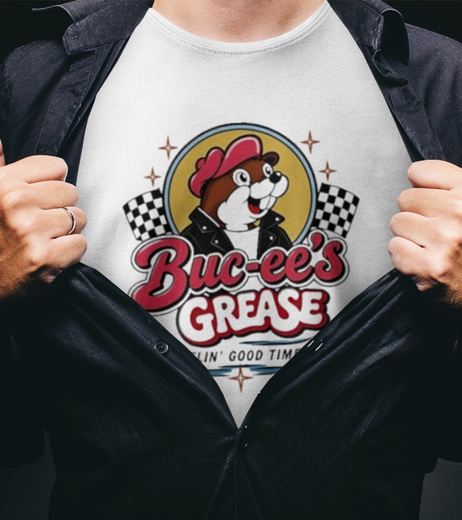 Buc Ee's Grease Fuelin' Good Times Racing T-Shirt