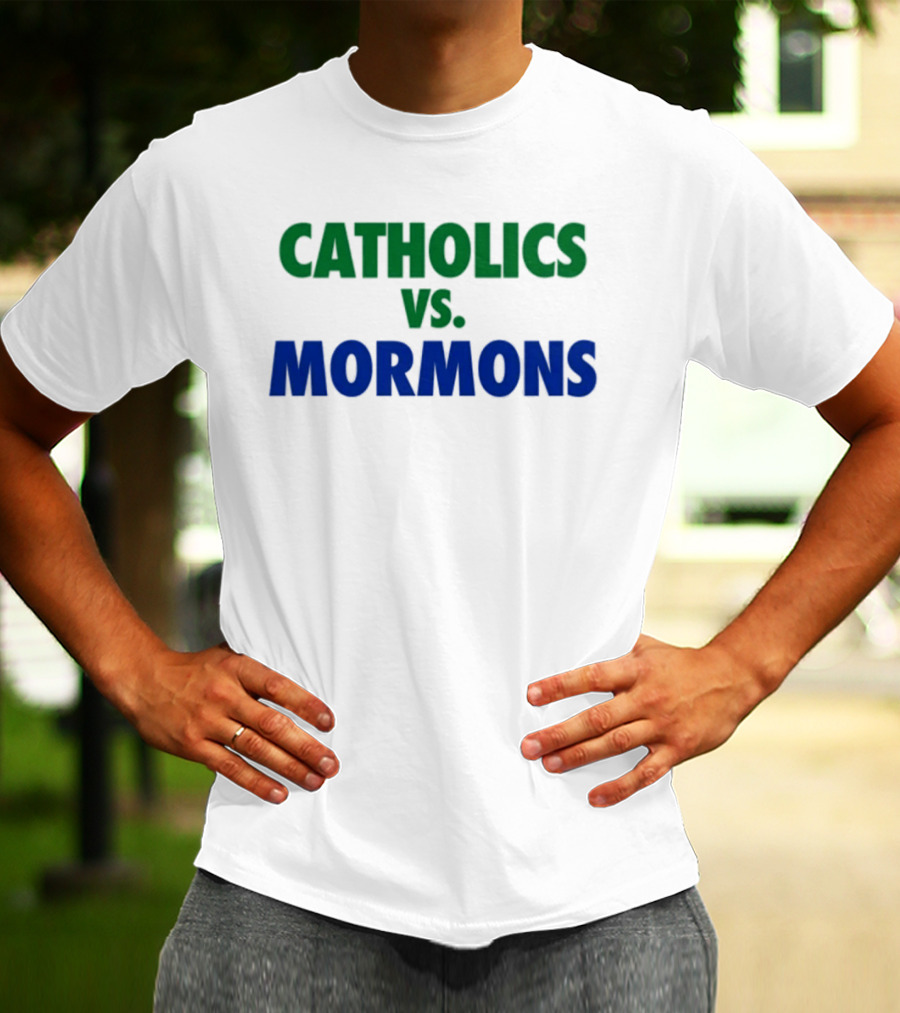 Catholics Vs Mormons Rivalry Matchup T-Shirt
