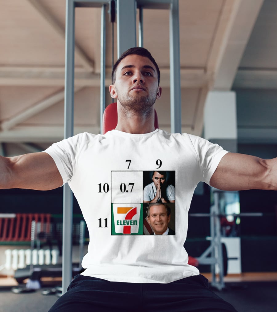 7 Eleven 07 George W. Bush Charlie Kirk Punnett Square 9 10 11 T-Shirt