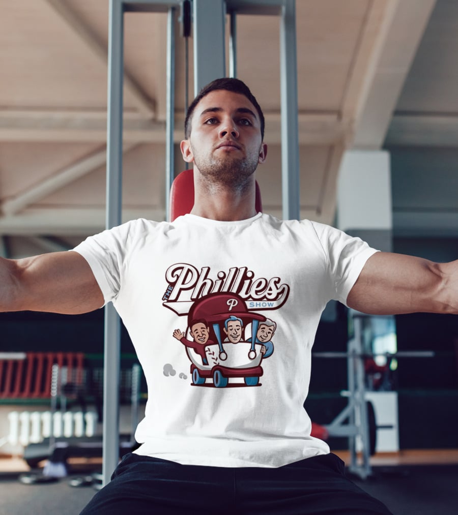 Philadelphia Phillies The Phillies Show Vintage Cartoon Golf Cart T-Shirt