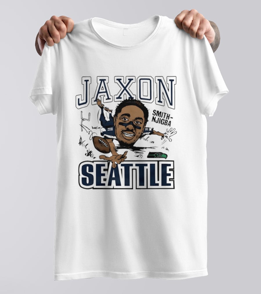 Jaxon Smith Njigba Seattle Seahawks Caricature T-Shirt
