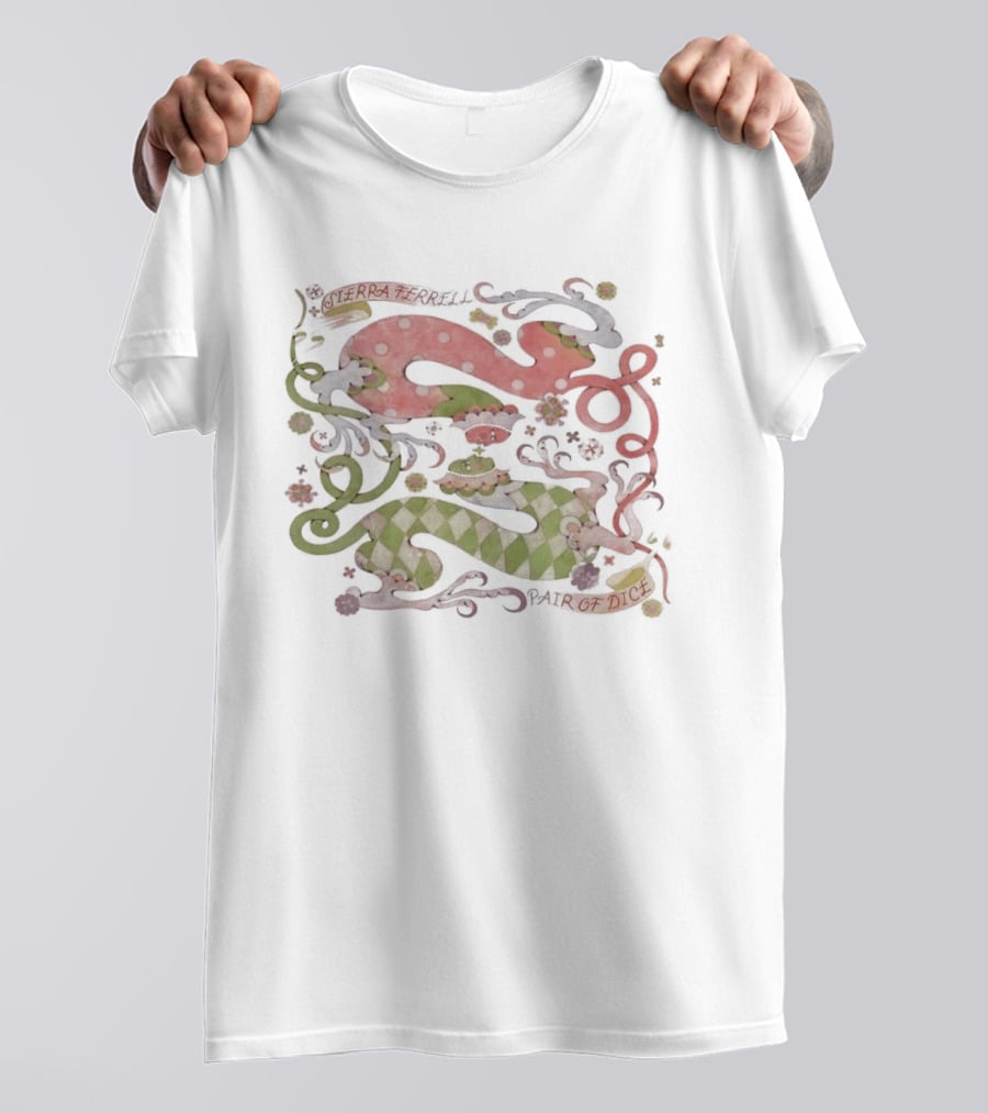 Sierra Ferrell Pair Of Dice Cream Dripping Surreal Art Deco T-Shirt
