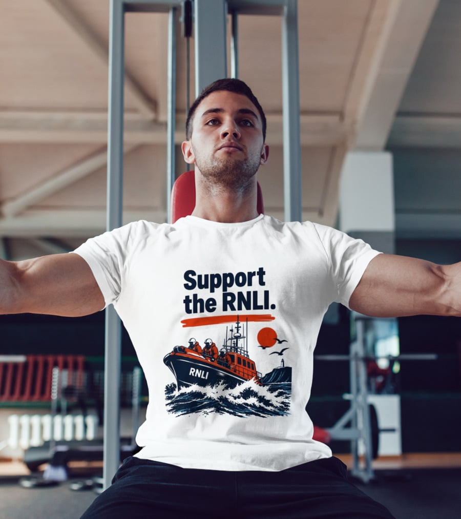 Support The RNLI Lifeboat Rescue At Sea T-Shirt