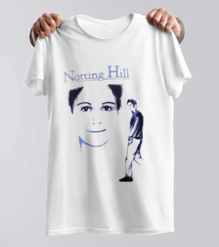 Notting Hill Tom Bateman Blue Art Conceptual T-Shirt