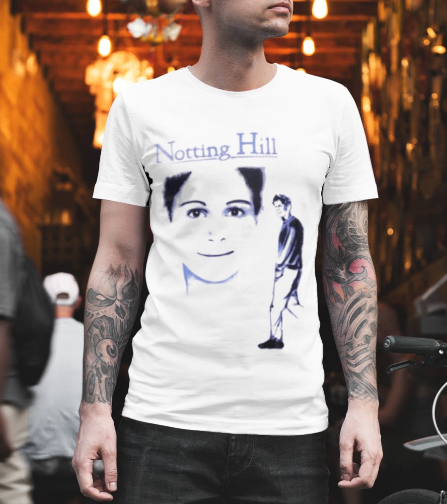 Notting Hill Tom Bateman Blue Art Conceptual T-Shirt