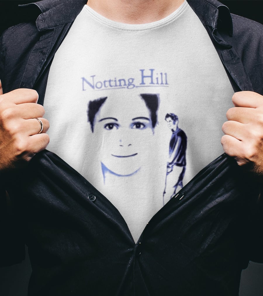 Notting Hill Tom Bateman Blue Art Conceptual T-Shirt