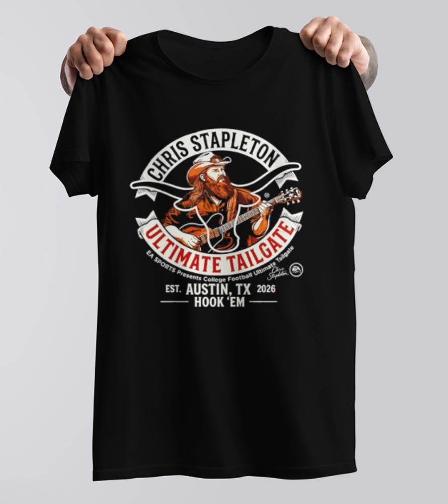 Chris Stapleton Ultimate Tailgate Austin Texas 2026 Hook 'Em T-Shirt