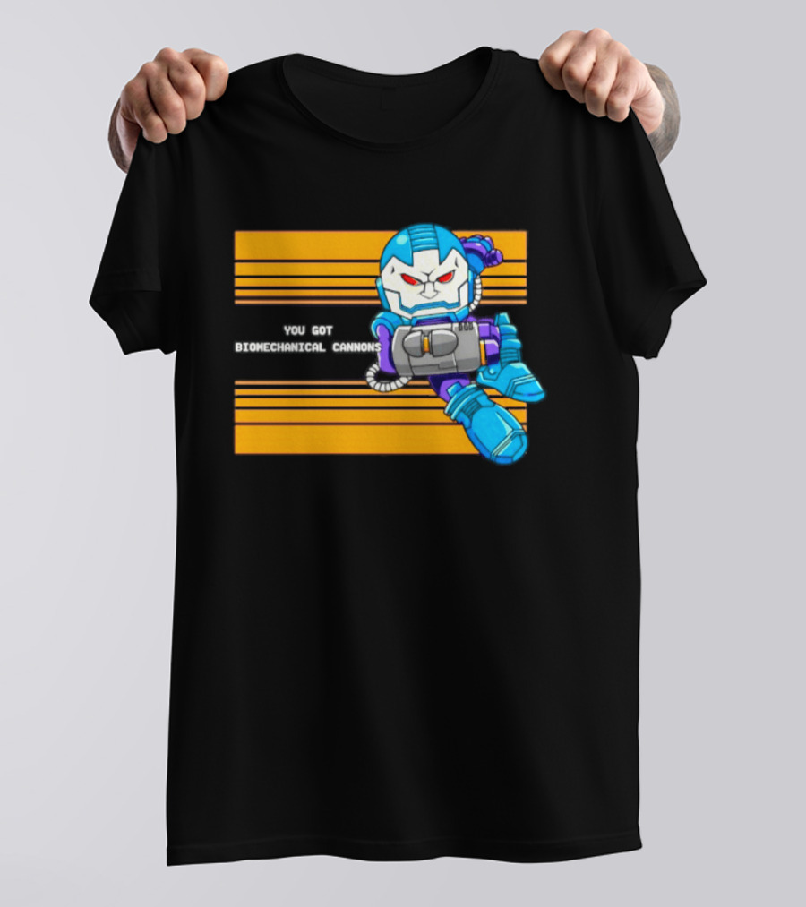 Apocalypse Marvel Cartoon Biomechanical Cannons T-Shirt
