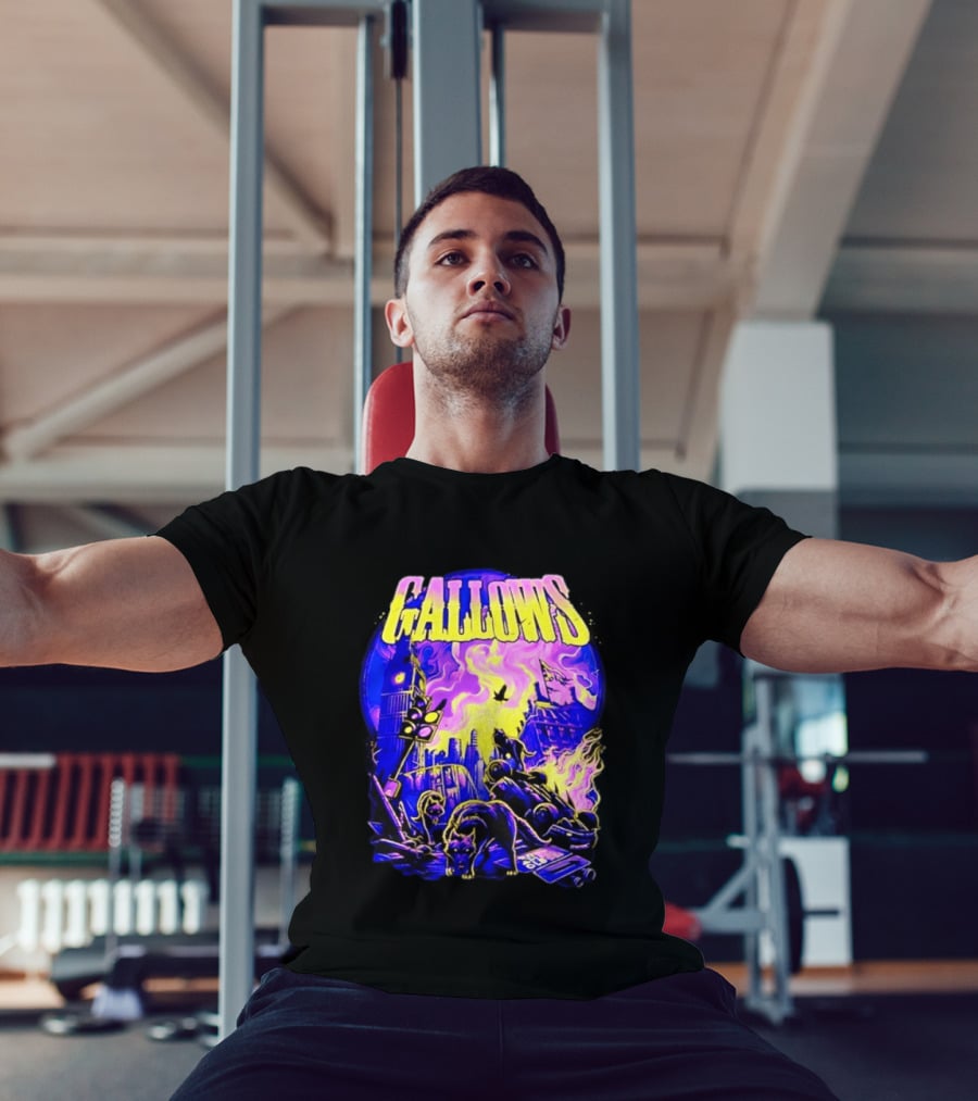 Gallows London Big Ben Wolf Apocalypse Urban Chaos Scene T-Shirt