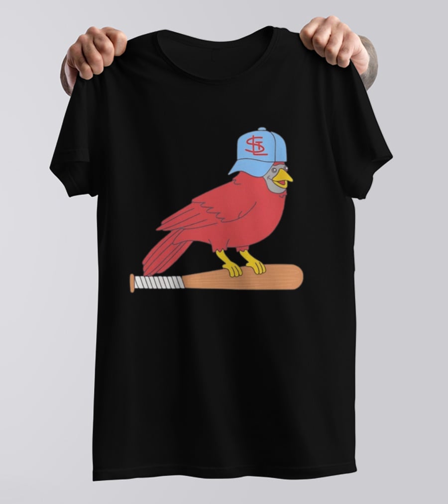 Hancel Rincon St. Louis Cardinals STL Hat Animated Bird Baseball Bat T-Shirt