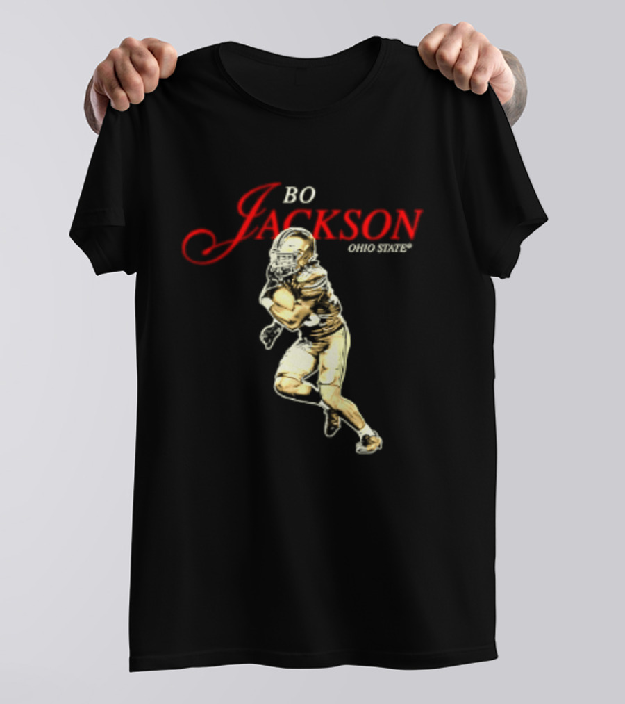Bo Jackson 25 Ohio State Buckeyes NCAA Player T-Shirt