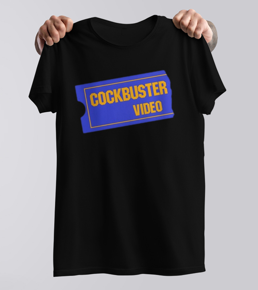 Cockbuster Video 90s Nostalgia Blockbuster T-Shirt