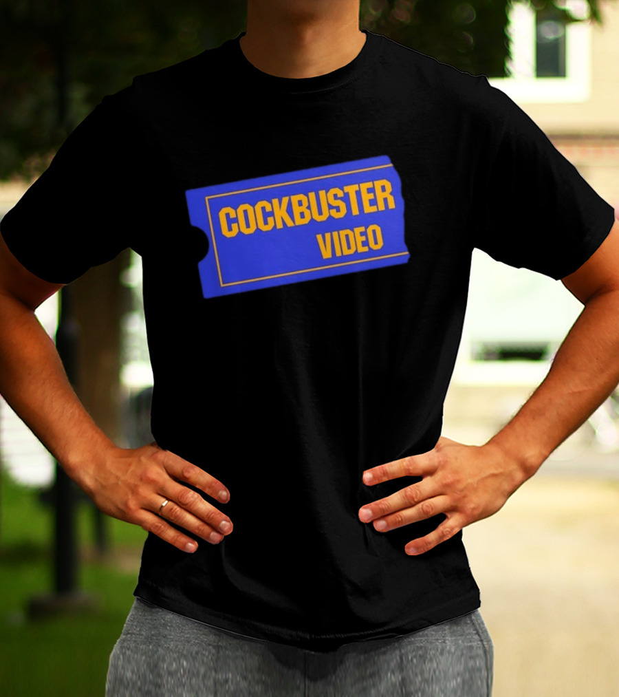 Cockbuster Video 90s Nostalgia Blockbuster T-Shirt
