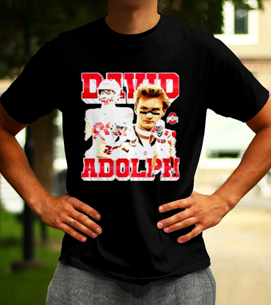David Adolph 82 Ohio State Buckeyes NCAA Player Highlights T-Shirt