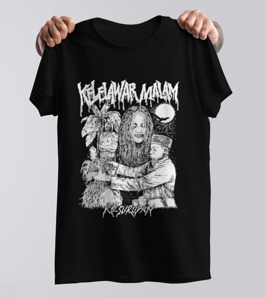 Kelelawar Malam Kesurupan Indonesian Metal Band T-Shirt