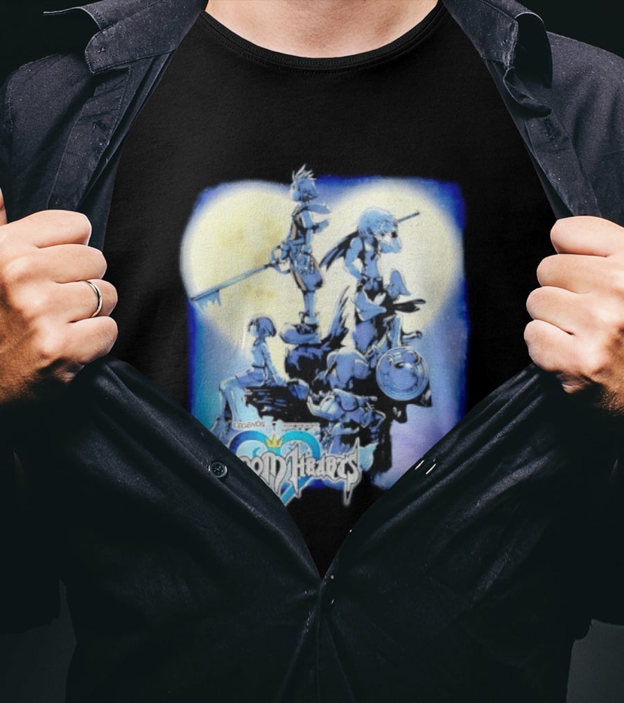 Kingdom Hearts Legends SquareSoft Sora Keyblade Moonlight T-Shirt