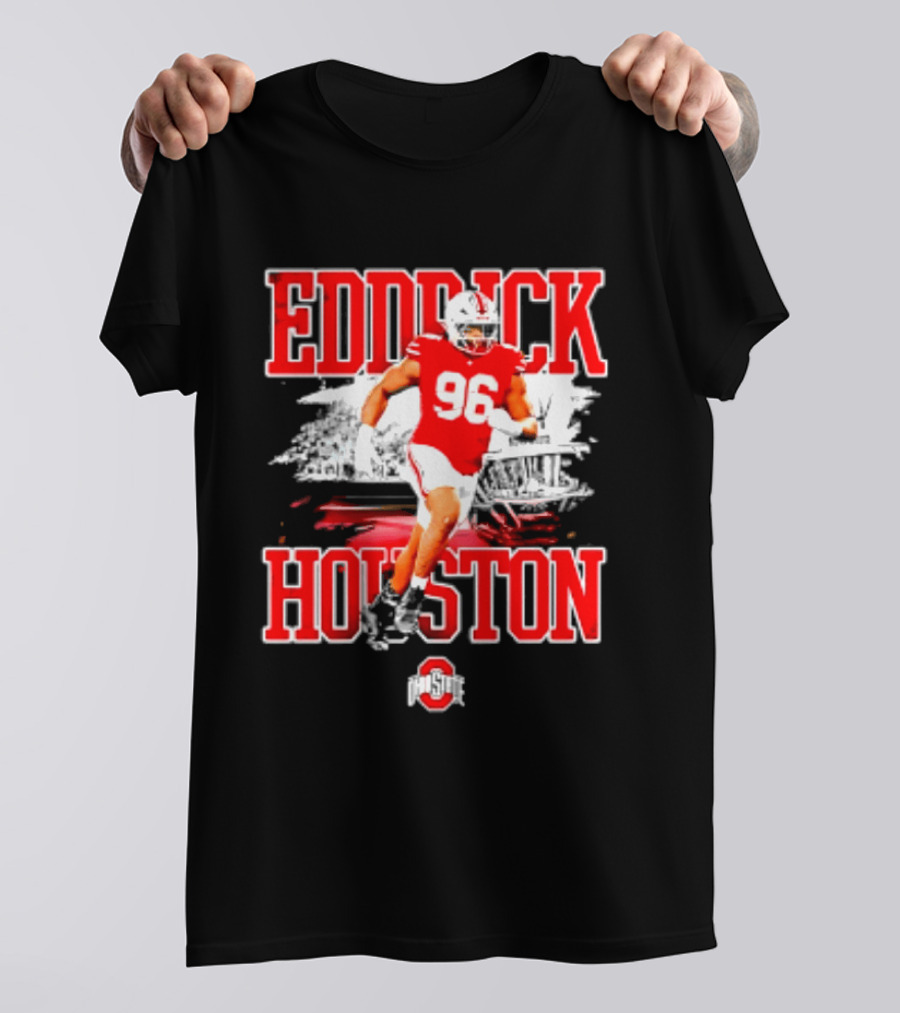 Eddrick Houston 96 Ohio State Buckeyes NCAA Football Player T-Shirt