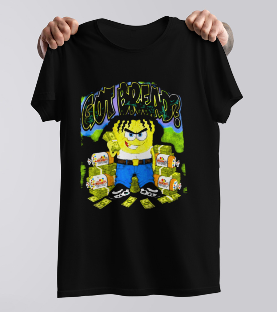 Wakko Exotics Store Whiteloaf Got Bread Black Character With Money Loaves T-Shirt