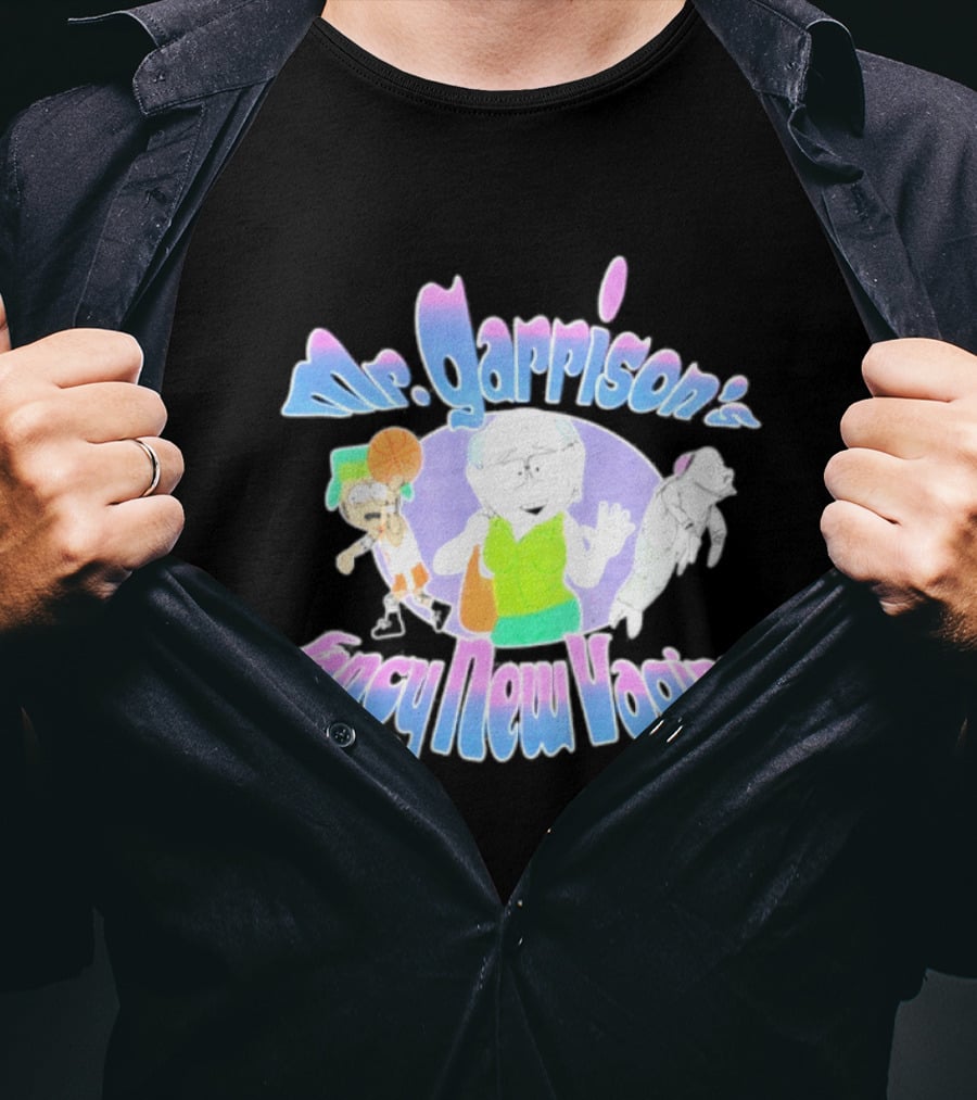 Mr Garrison's Fancy New Vagina South Park Basketball Cartoon Characters T-Shirt