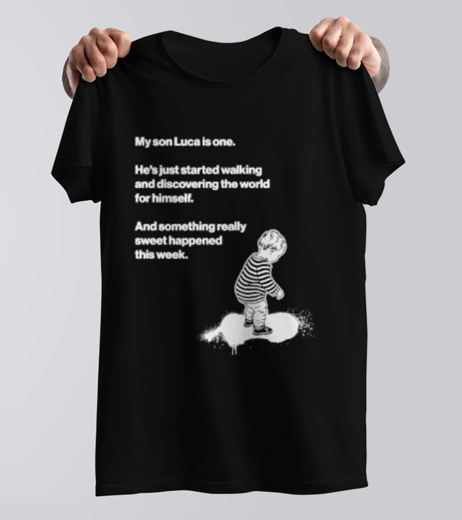 Luca Is One First Steps Adventure Exploring The World T-Shirt