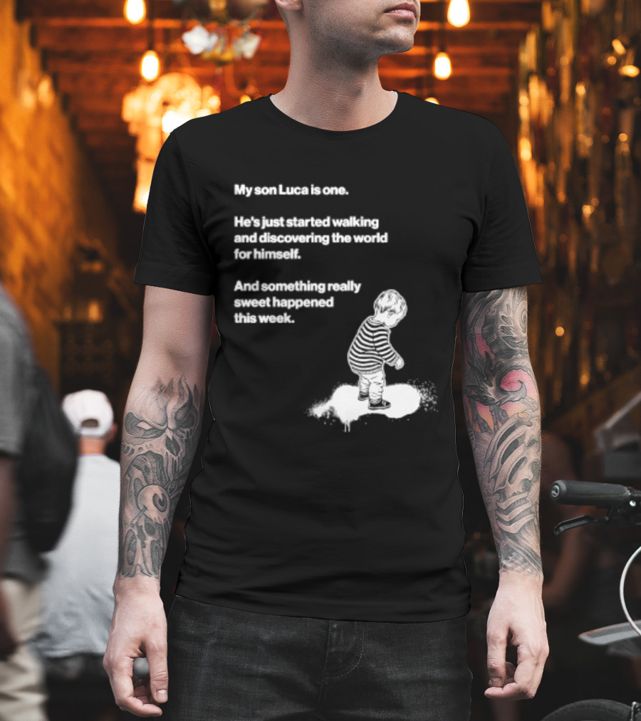 Luca Is One First Steps Adventure Exploring The World T-Shirt