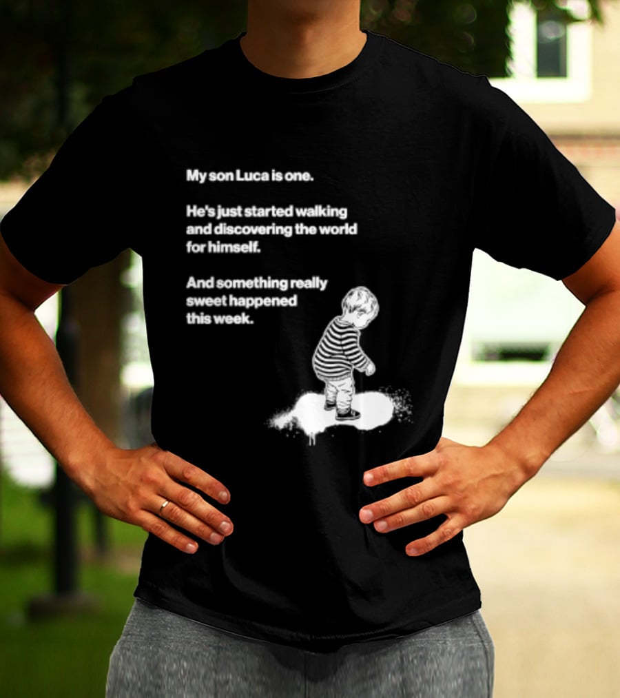 Luca Is One First Steps Adventure Exploring The World T-Shirt