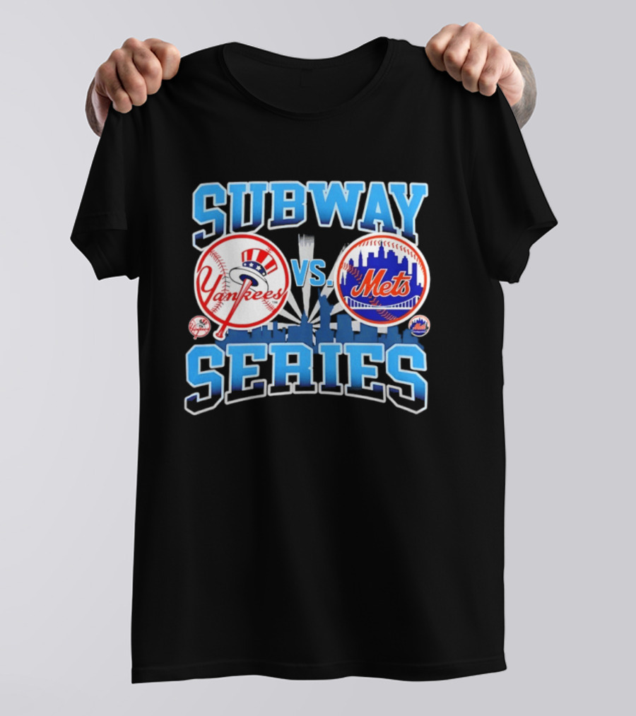 New York Yankees Vs Mets 2026 Subway Series Skyline T-Shirt