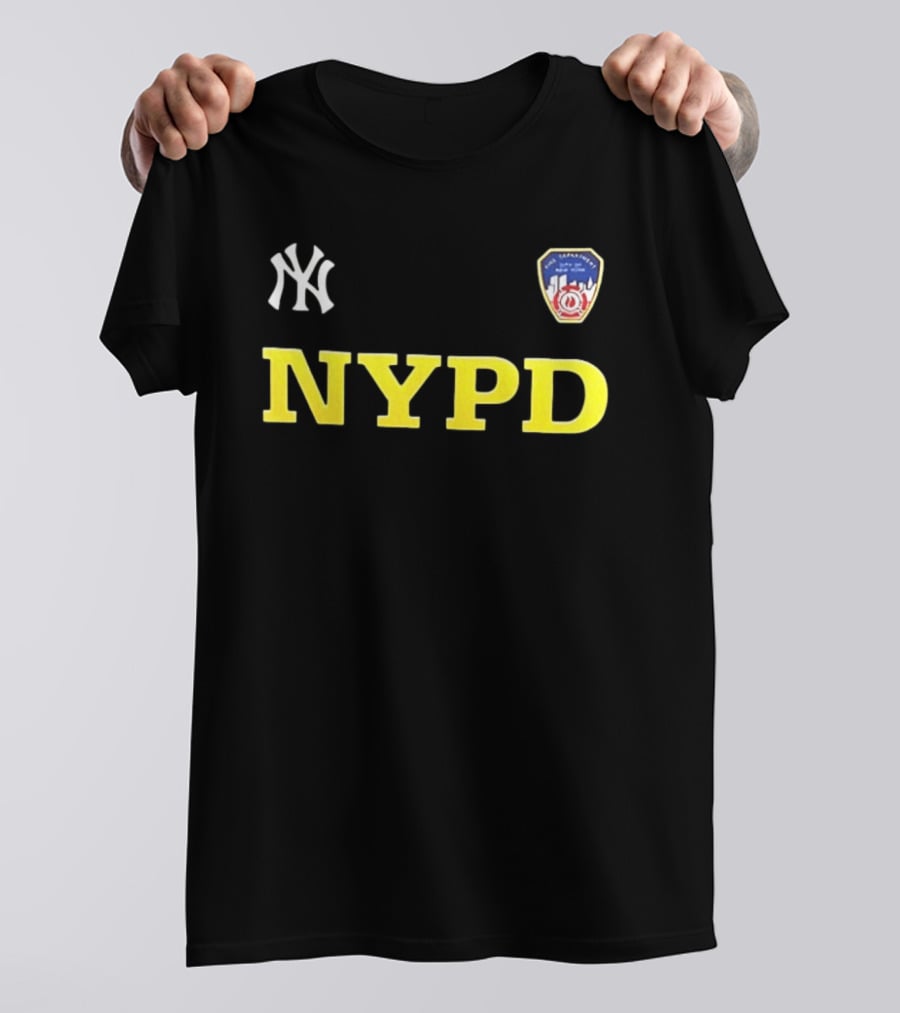 NYPD New York Yankees 2026 25th Anniversary 9 11 We Will Never Forget Remember Honor Unite 2 Sided T-Shirt