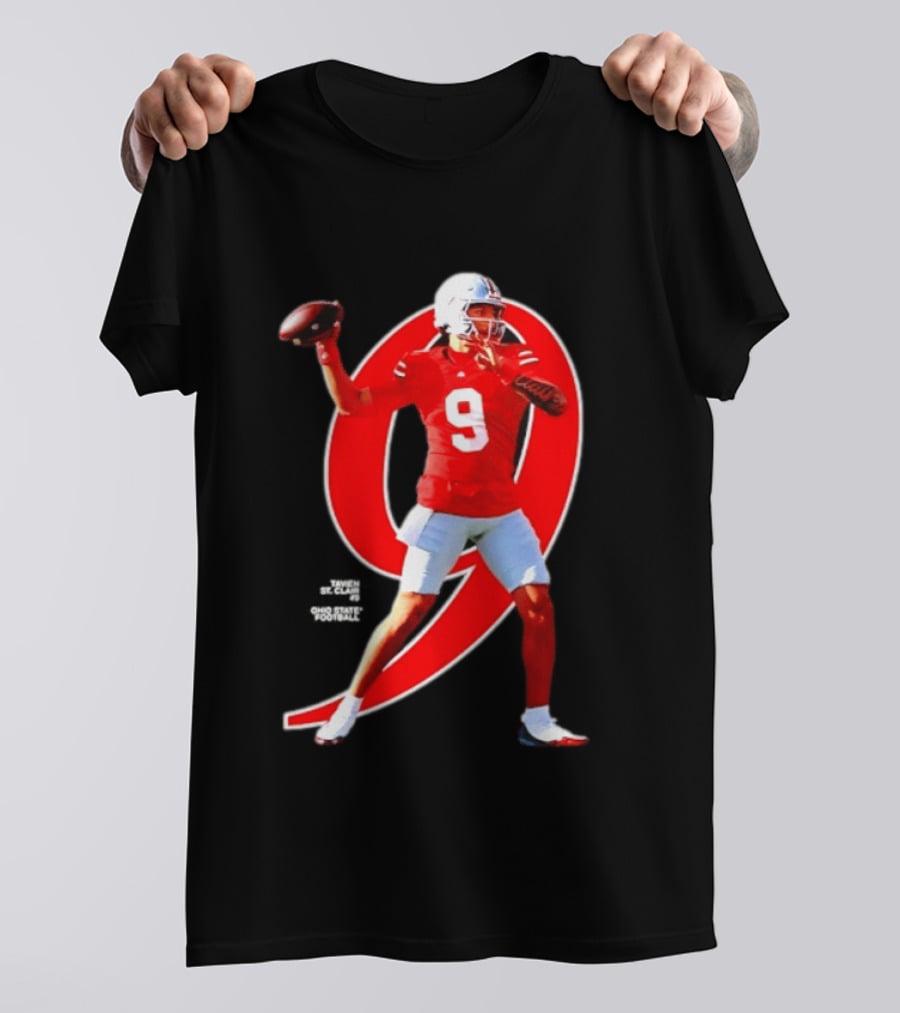 Ohio State Buckeyes Tavien St. Clair 9 NCAA Football Breakthrough Player T-Shirt