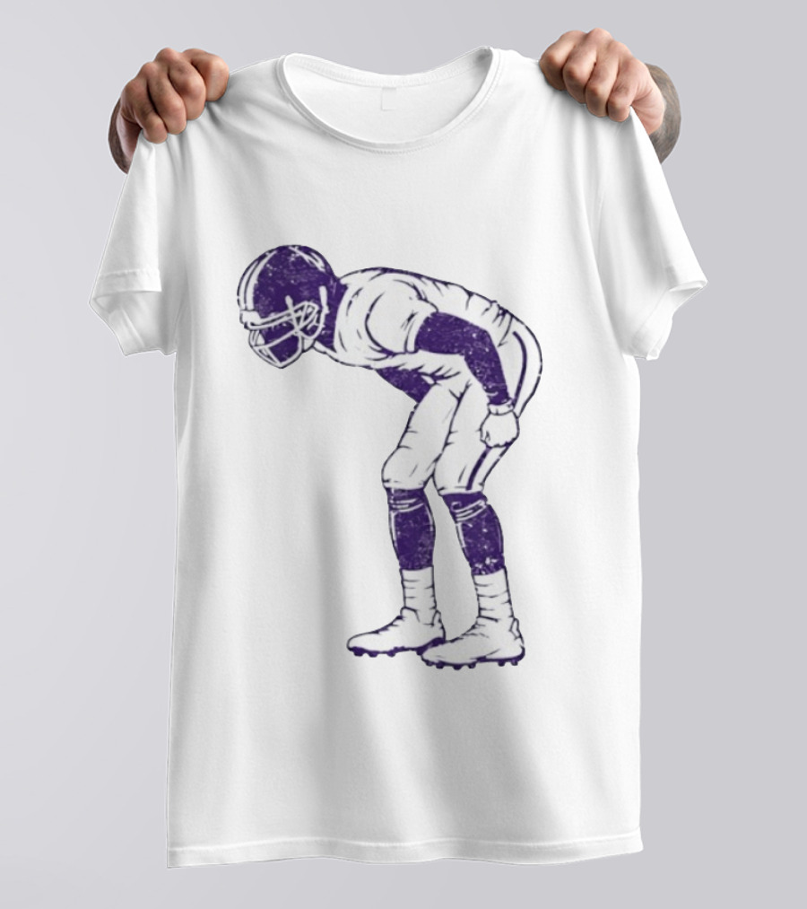Warren Moon Minnesota Vikings Football Player Vintage Pose T-Shirt