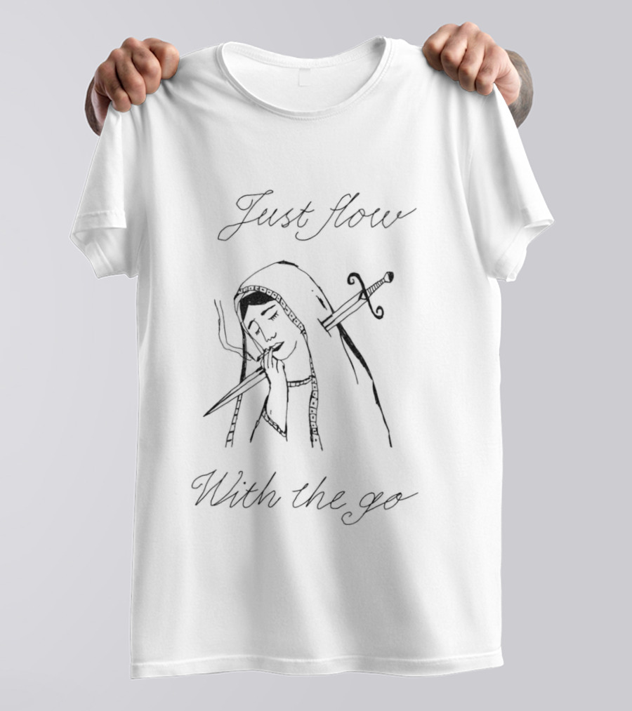 Just Flow With The Go Virgin Mary Dagger T-Shirt