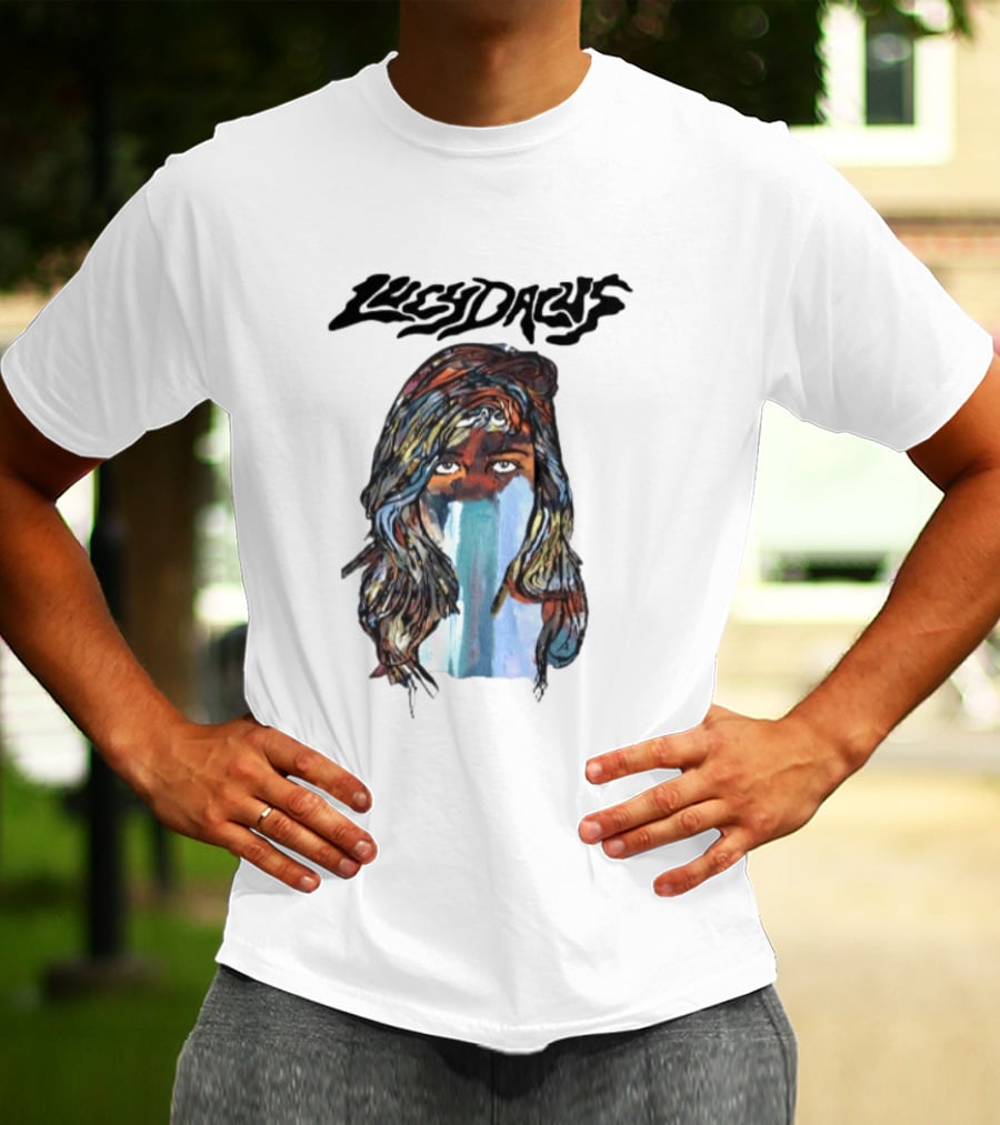 Lucy Dacus Melting Face 34 Length T-Shirt