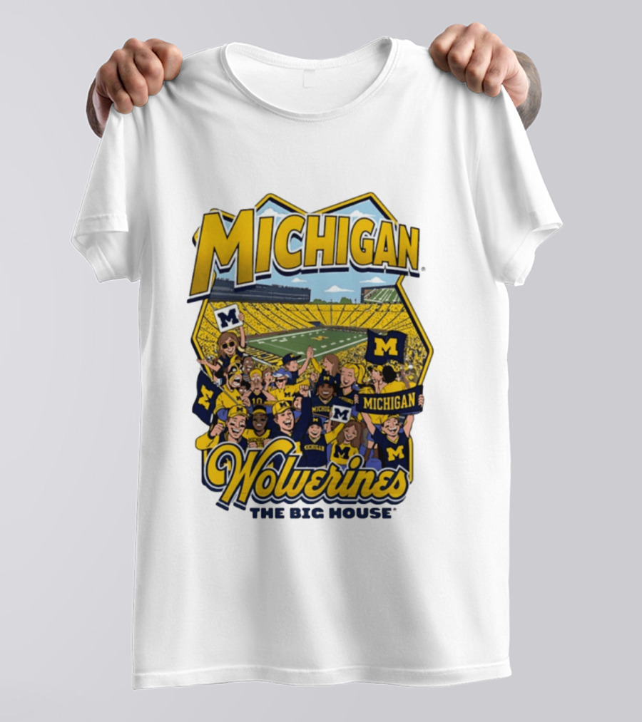 Michigan Wolverines The Big House 2026 Celebration Stadium Fans T-Shirt