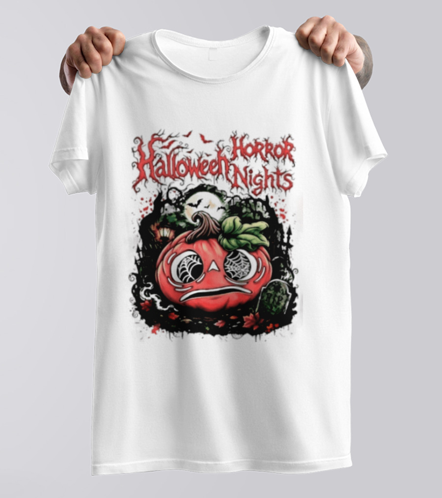 Halloween Horror Nights Pumpkin RIP Spooky T-Shirt