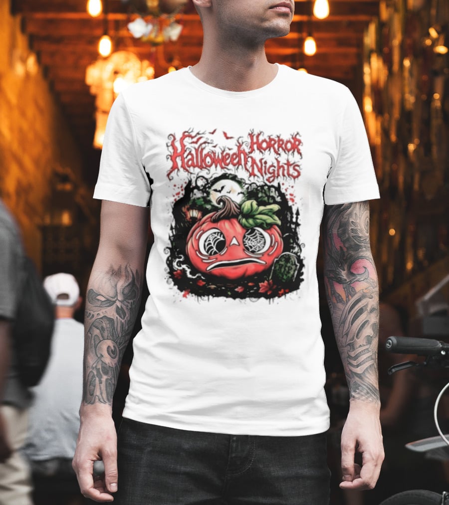 Halloween Horror Nights Pumpkin RIP Spooky T-Shirt