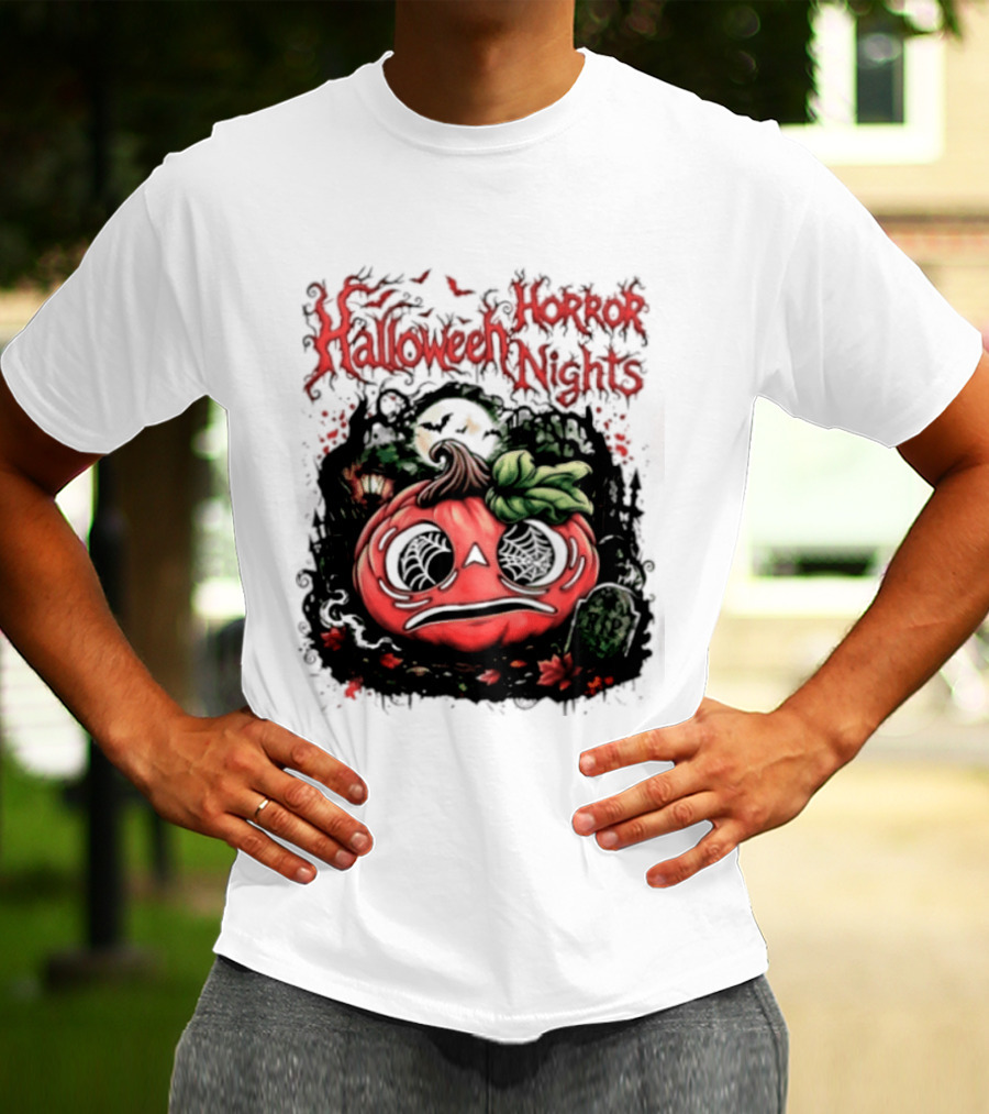 Halloween Horror Nights Pumpkin RIP Spooky T-Shirt