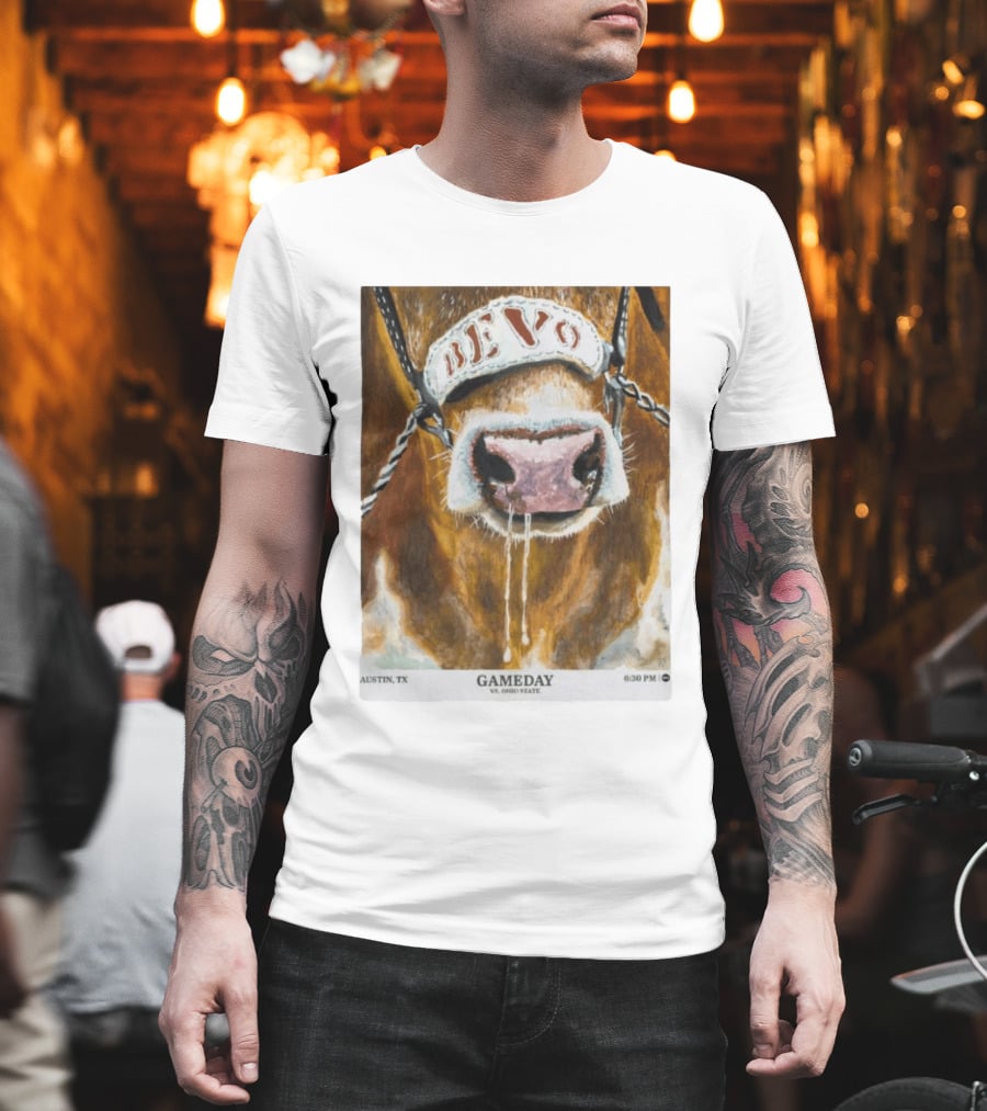 Texas Longhorns Bevo Vs Ohio State Austin TX Gameday 6:30 PM 2026 T-Shirt
